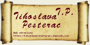 Tihoslava Pešterac vizit kartica